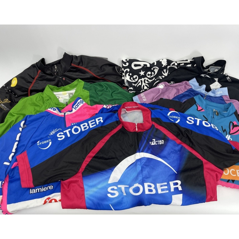 Lot Of 7 Women's Cycling Jerseys Hincapie Primal More Fit Like Medium